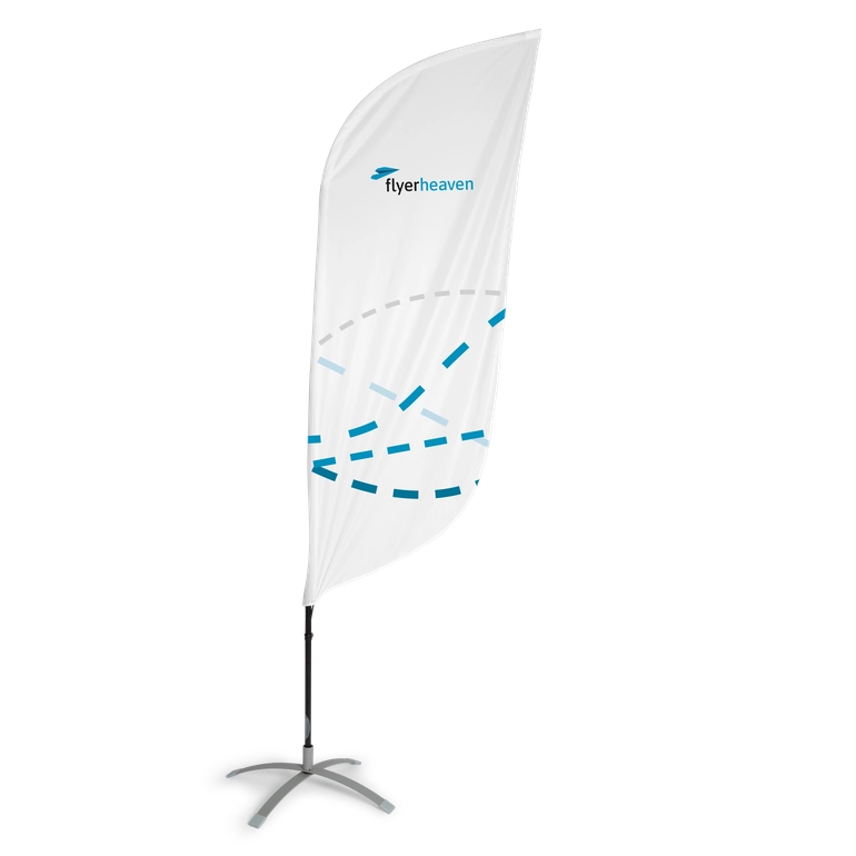Sail-Flag in 870x3030 mm Bedruckte Sail-Flag in 870x3030 mm