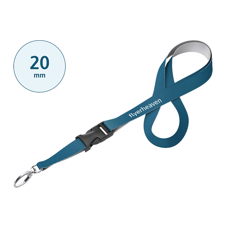 Lanyards mit Steckschnalle in 20mm breit Bedruckte Lanyards mit Steckschnalle in 20mm breit