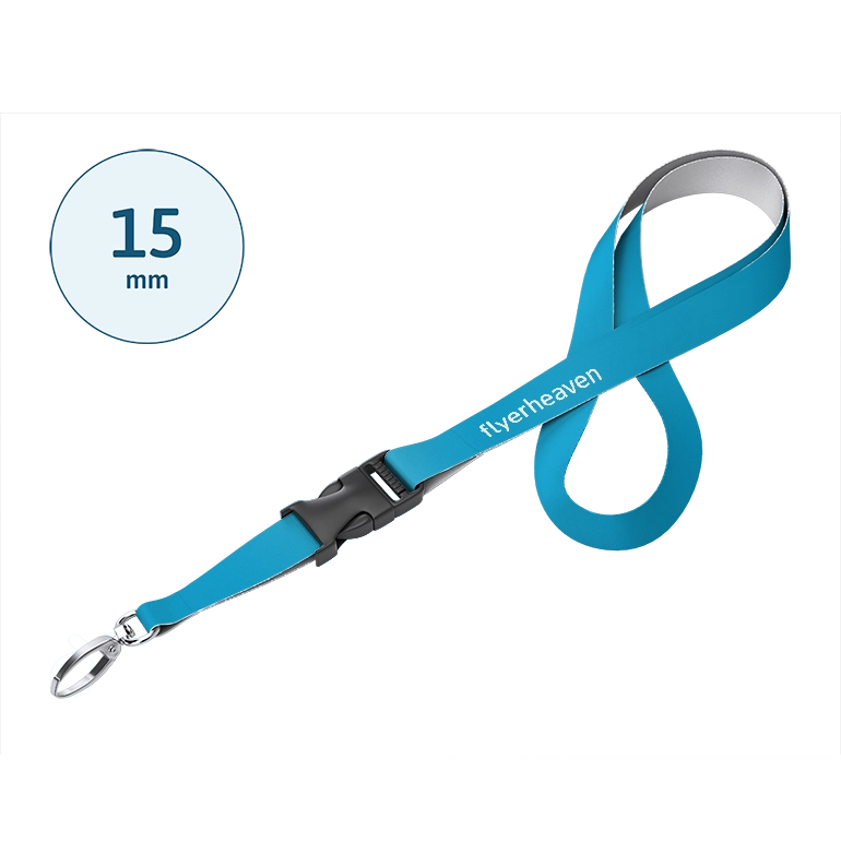 Lanyards mit Steckschnalle in 15mm breit Bedruckte Lanyards mit Steckschnalle in 15mm breit