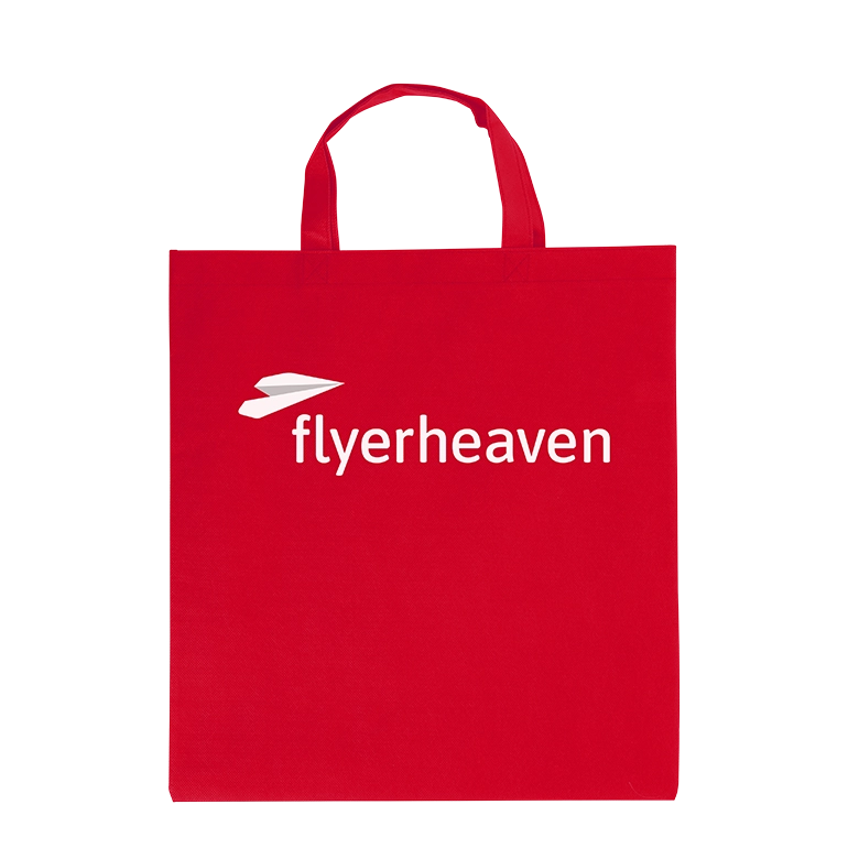 Non Woven Taschen in rot Bedruckte Non Woven Taschen in rot