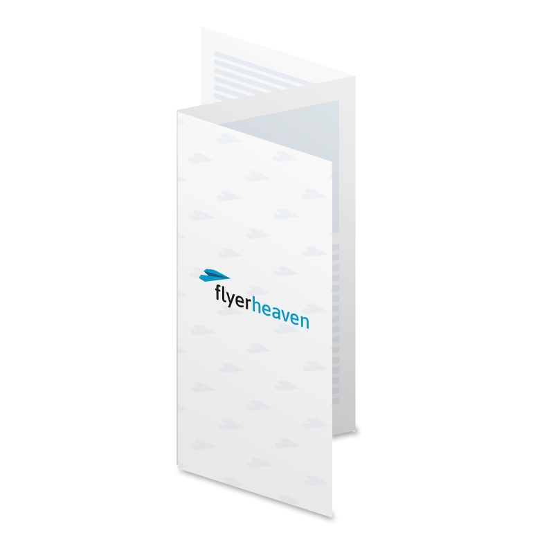 Folder mit Zickzackfalz in 1/3 DIN A3 Bedruckter Folder mit Zickzackfalz in 1/3 DIN A3
