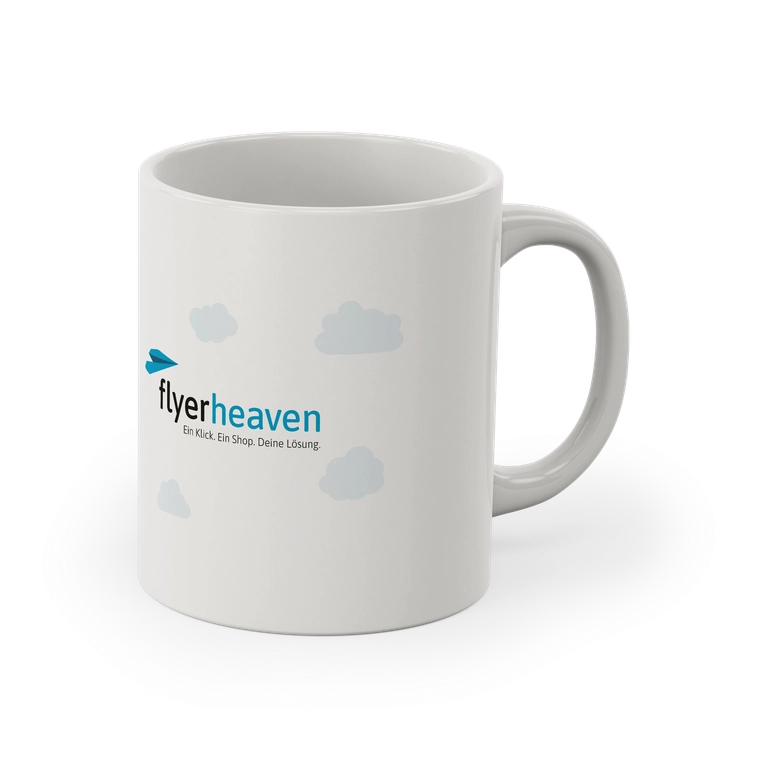 Weiße Tasse mit Fotodruck Bedruckte weiße Tasse mit Fotodruck