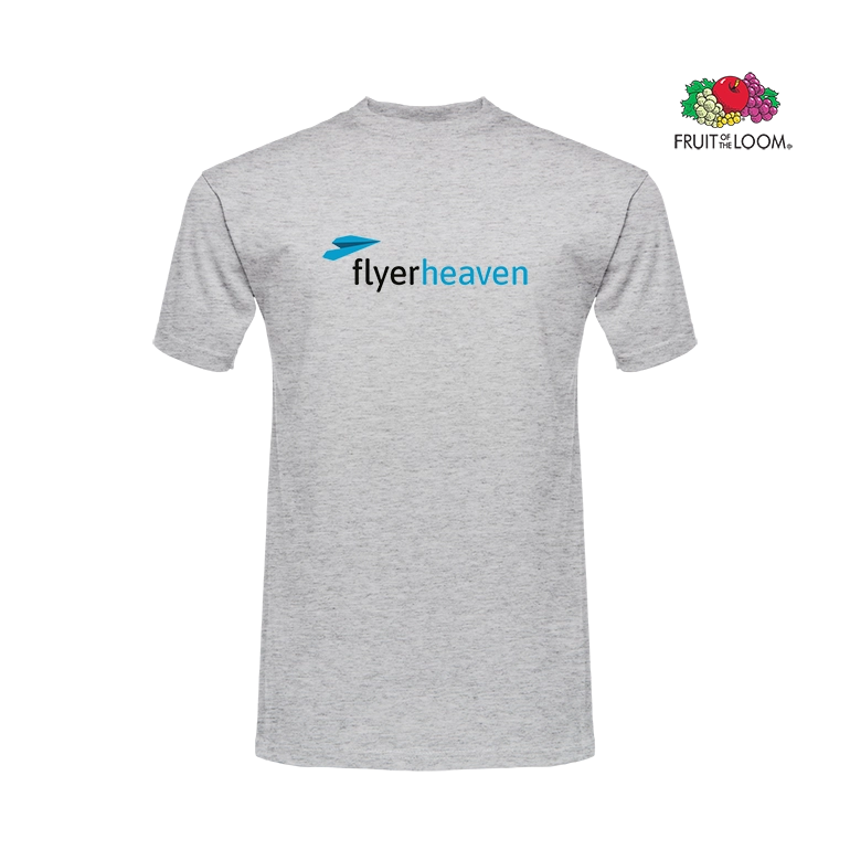 Tshirt Fruit of the Loom Valueweight Herren grau meliert Bedrucktes Tshirt Fruit of the Loom Valueweight Herren grau meliert