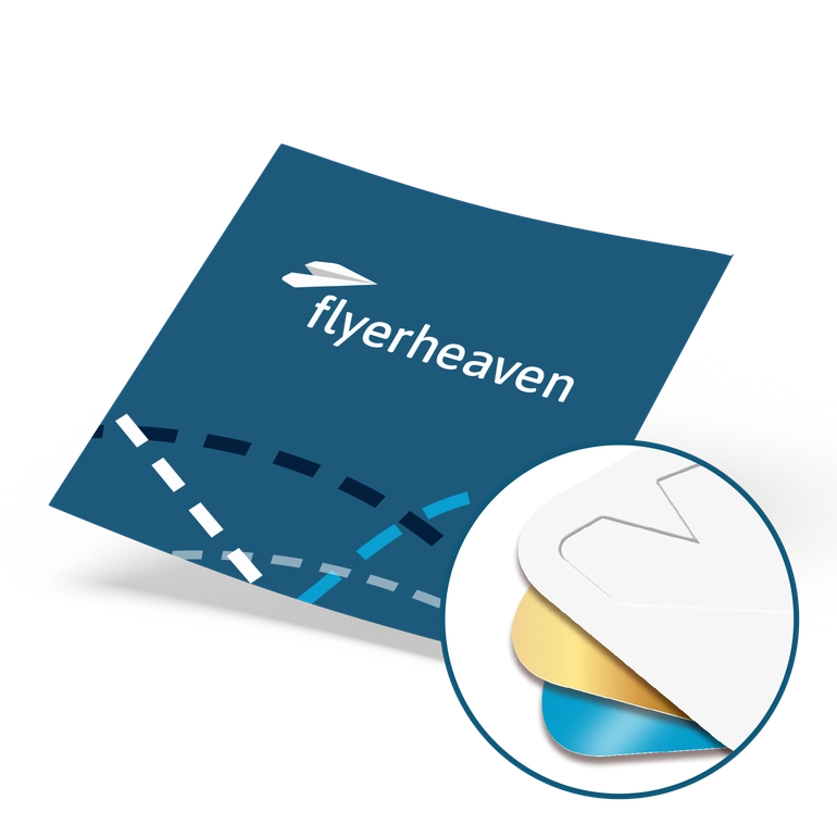 Flyer mit Veredelung in Q4 Bedruckter Flyer mit Veredelung in Q4