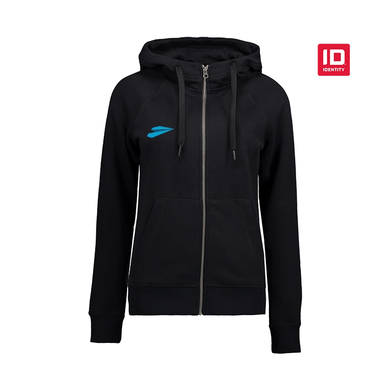 ID Identity Core Damen Sweatjacke schwarz Bedruckte ID Identity Core Damen Sweatjacke schwarz