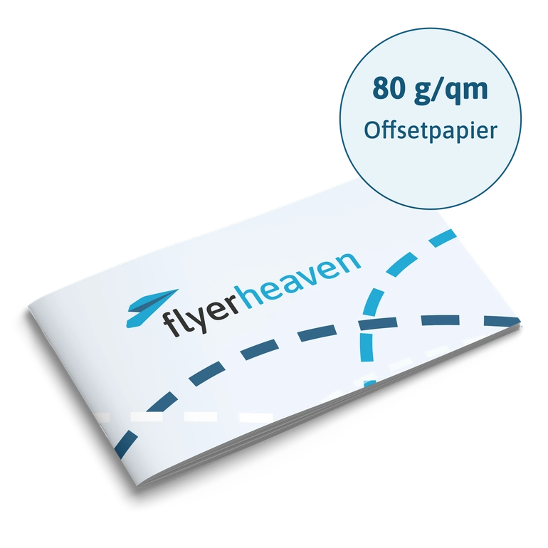 Broschueren mit Klammerheftung Querformat DINlang 80gqm Offset Broschueren mit Klammerheftung Querformat DINlang 80gqm Offset