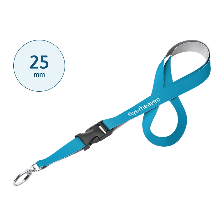 Lanyards mit Steckschnalle in 25mm breit Bedruckte Lanyards mit Steckschnalle in 25mm breit
