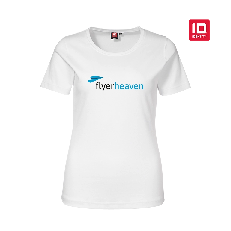 ID Identity Premium Damen Tshirt in weiss Bedrucktes ID Identity Premium Damen Tshirt in weiss