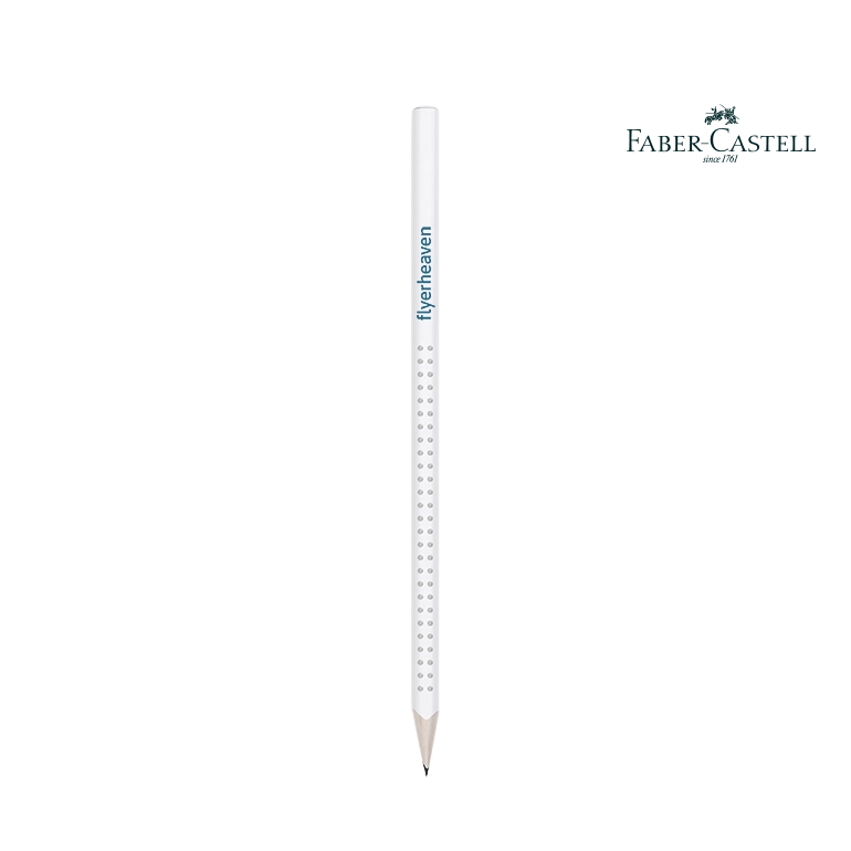 Bleistifte Faber Castell Grip in weiss Bedruckter Bleistifte Faber Castell Grip in weiss