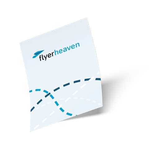 bedruckter Flyer