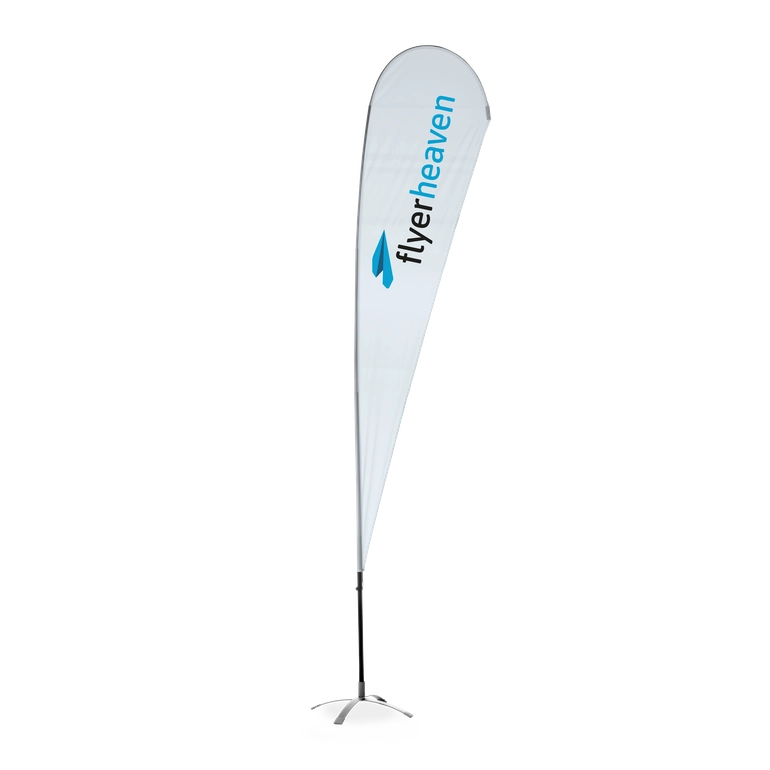 Bedruckte Standard Drop-Flag 900x4220 mm