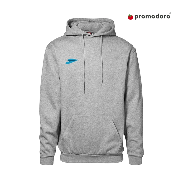 Promodoro Classic Herren Hoodie hellgrau Bedruckter Promodoro Classic Herren Hoodie hellgrau