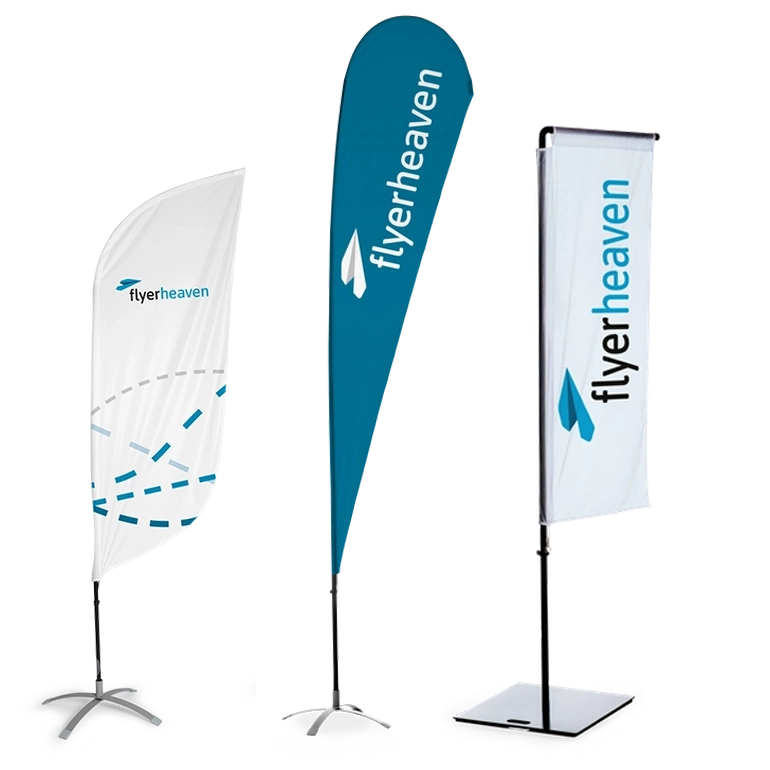 Beachflags individuell gestaltet und bedruckt