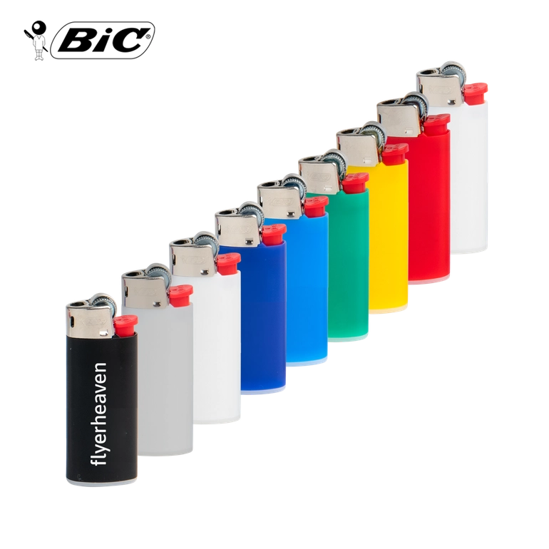 BIC Reibrad Feuerzeuge J25 mini in unterschiedlichen Farben Bedruckte BIC Reibrad Feuerzeuge J25 mini in unterschiedlichen Farben