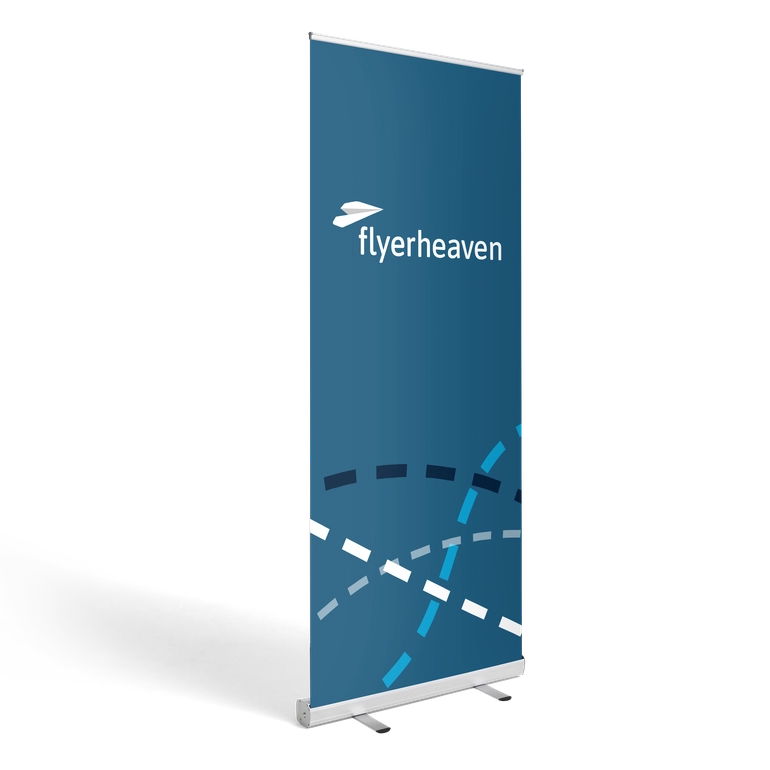 Bedrucktes Roll-Up-Display