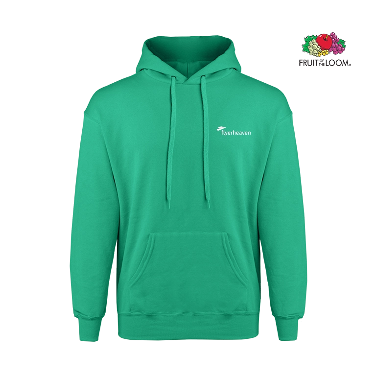 Fruit of the Loom Classic Herren Hoodie grün Bedruckter Fruit of the Loom Classic Herren Hoodie grün
