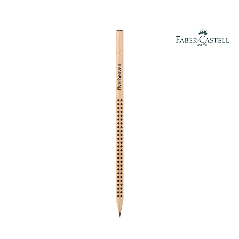 Bleistifte Faber Castell Grip in holzfarbend Bedruckter Bleistifte Faber Castell Grip in holzfarbend