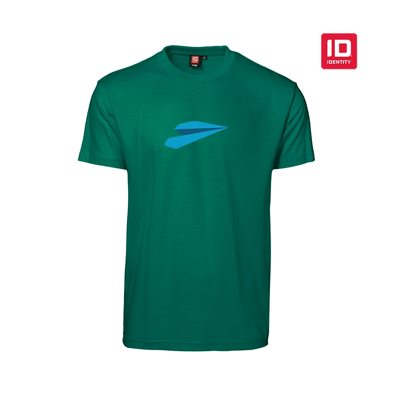 ID Identity Premium Herren Tshirt in gruen Bedrucktes ID Identity Premium Herren Tshirt in gruen