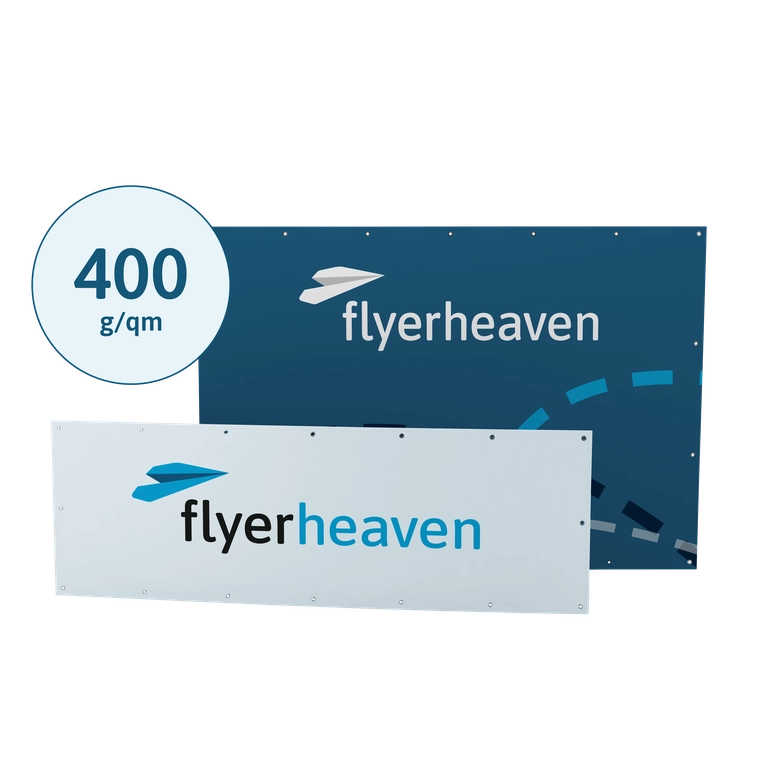 Banner und Planen in Standard Formaten aus 400g/qm PVC Plane Bedruckte Banner und Planen in Standard Formaten aus 400g/qm PVC Plane