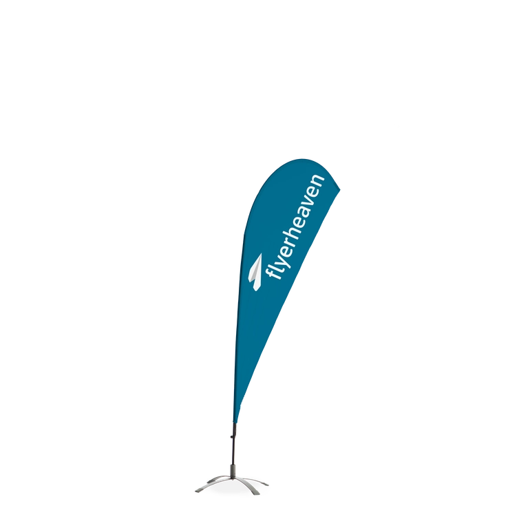 Standard Drop-Flag in 900x2720 mm Bedruckte Standard Drop-Flag in 900x2720 mm