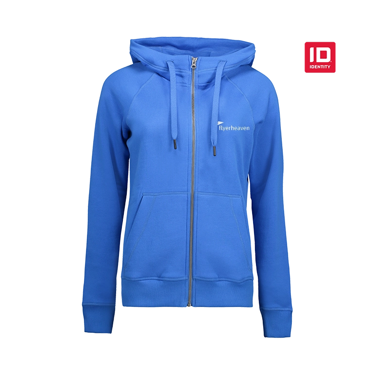 ID Identity Core Damen Sweatjacke azur Bedruckte ID Identity Core Damen Sweatjacke azur