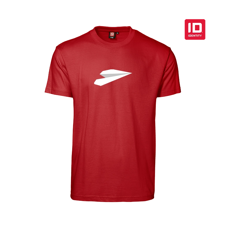ID Identity Premium Herren Tshirt in rot Bedrucktes ID Identity Premium Herren Tshirt in rot