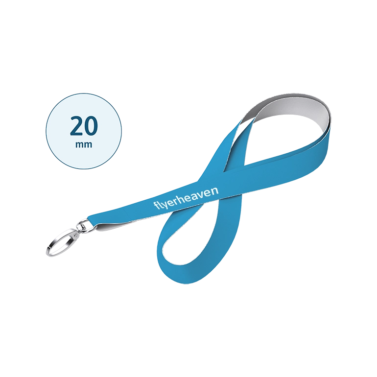 Standard Lanyard mit Bandbreite 20 mm Bedrucktes Standard Lanyard mit einer Bandbreite 20 mm