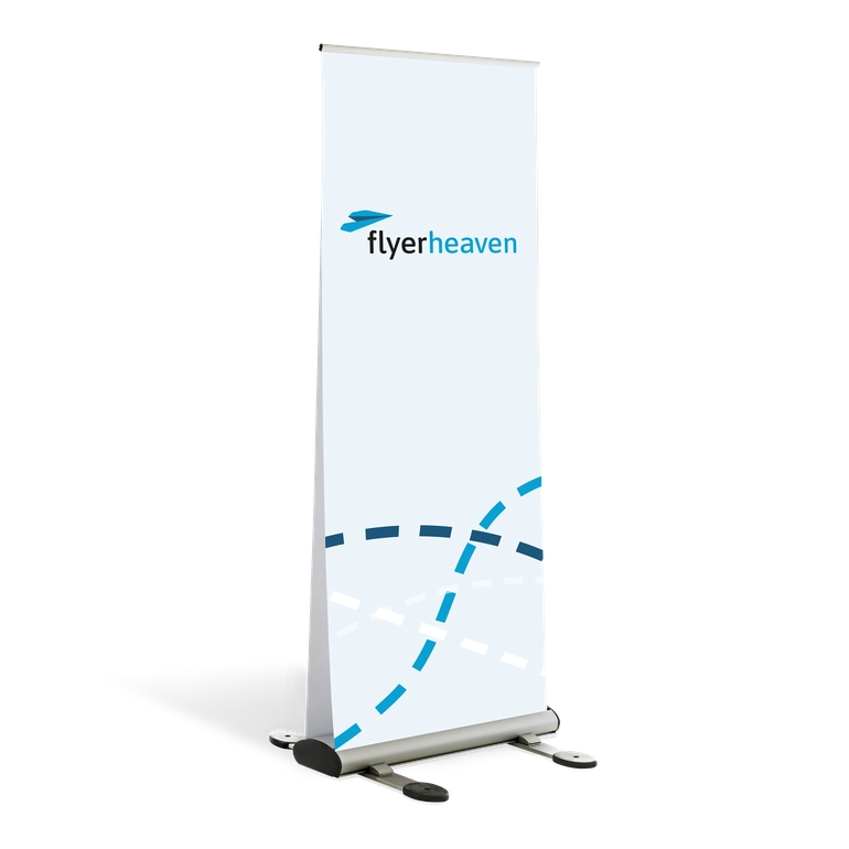 Bedruckte Roll-Up Displays für den Outdoor Bereich