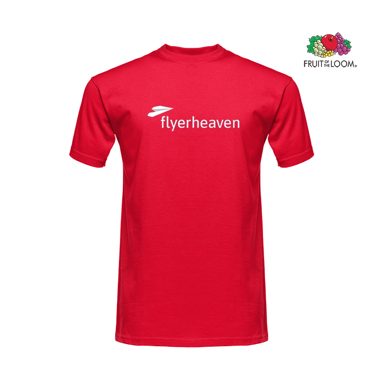 Tshirt Fruit of the Loom Valueweight Herren rot Bedrucktes Tshirt Fruit of the Loom Valueweight Herren rot