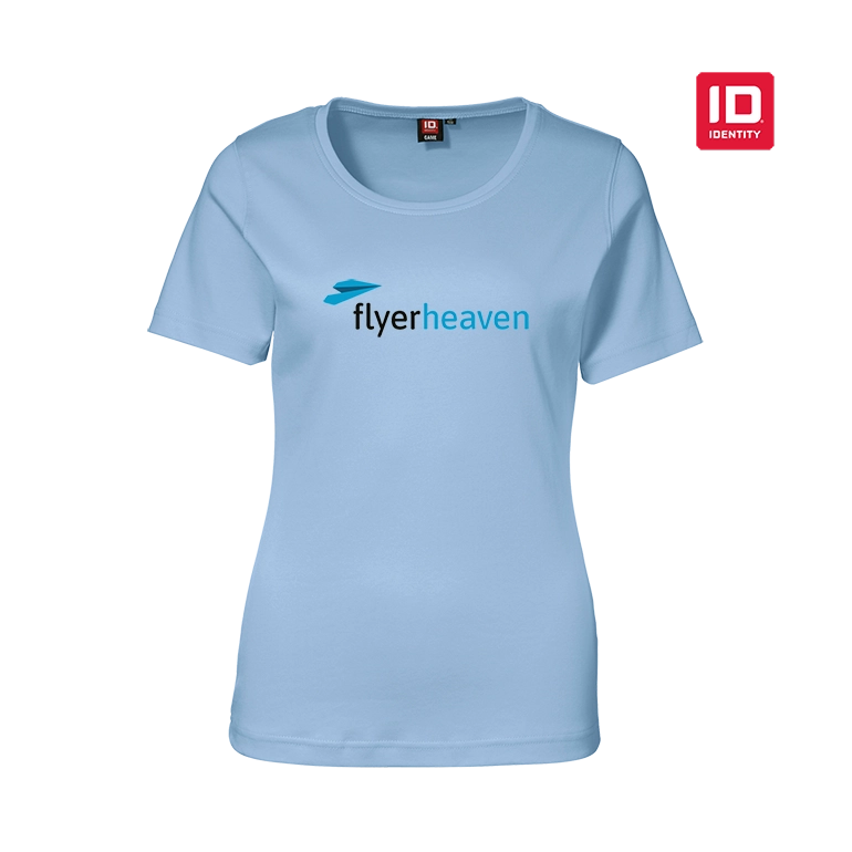 ID Identity Premium Damen Tshirt in hellblau Bedrucktes ID Identity Premium Damen Tshirt in hellblau