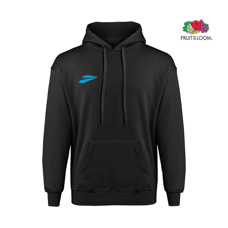 Fruit of the Loom Classic Herren Hoodie schwarz Bedruckter Fruit of the Loom Classic Herren Hoodie schwarz