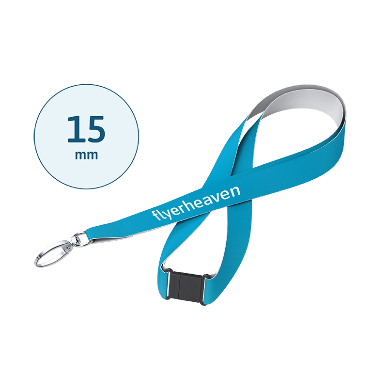 Lanyards Sicherheitsverschluss mit Bandbreite 15 mm Bedrucktes Lanyards Sicherheitsverschluss mit einer Bandbreite 15 mm