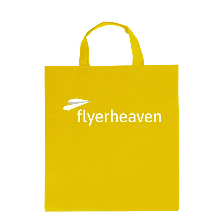 Non Woven Taschen in gelb Bedruckte Non Woven Taschen in gelb