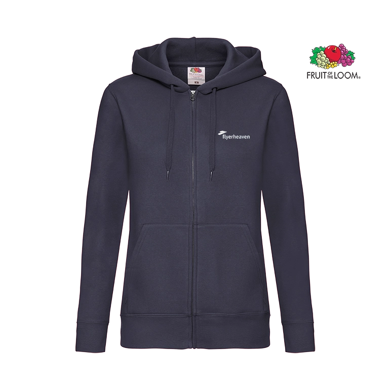 Bedruckte Fruit of the Loom Classic Damen Sweatjacke