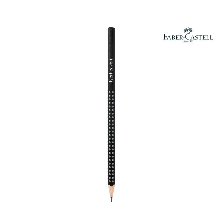 Bleistifte Faber Castell Grip in schwarz Bedruckter Bleistifte Faber Castell Grip in schwarz