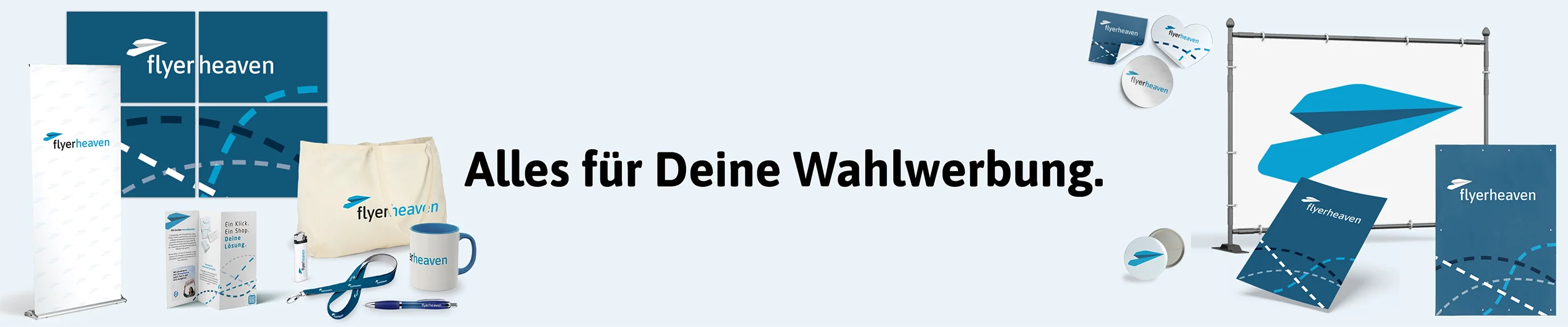 Produktübersicht Themenwelt Wahlwerbung Produktübersicht der Themenwelt Wahlwerbung