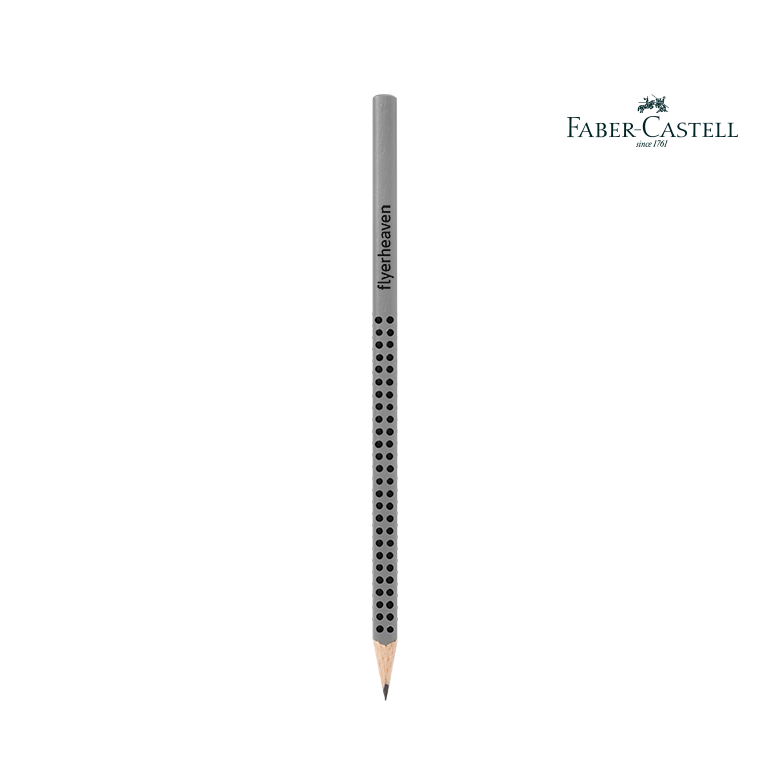Bleistifte Faber Castell Grip in silber Bedruckter Bleistifte Faber Castell Grip in silber