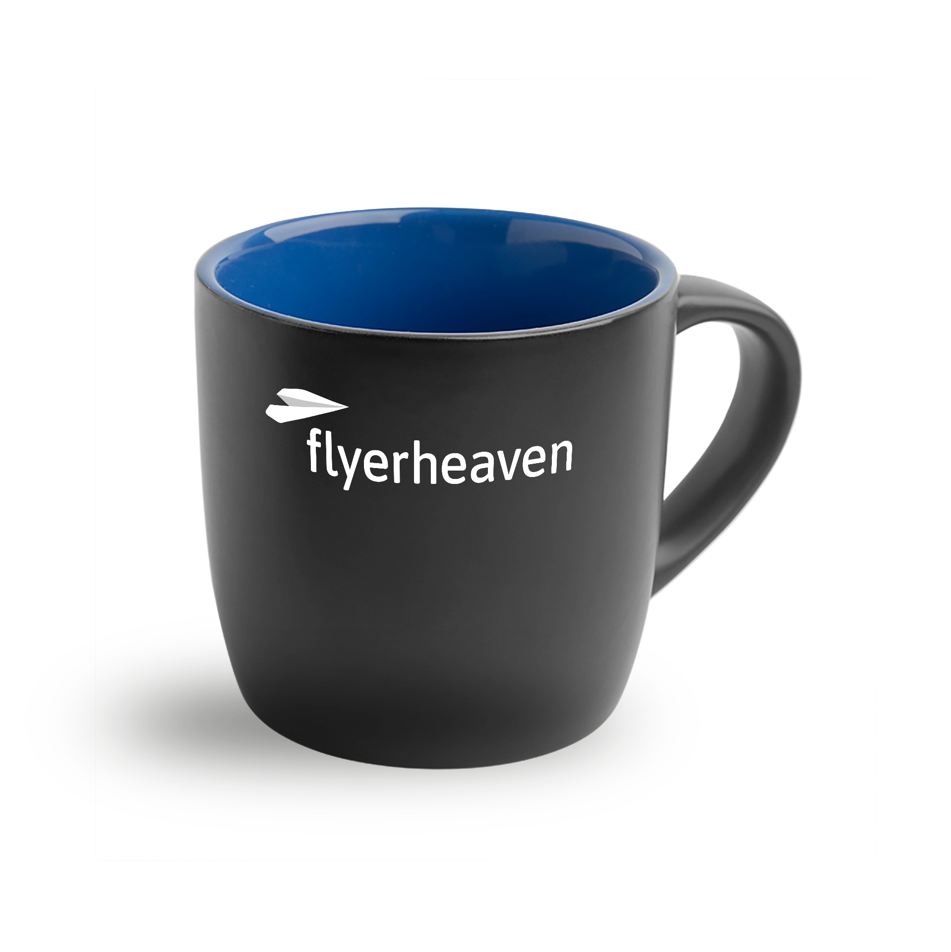 Konvex Tasse in schwarz/blau Bedruckt Konvex Tasse in schwarz/blau