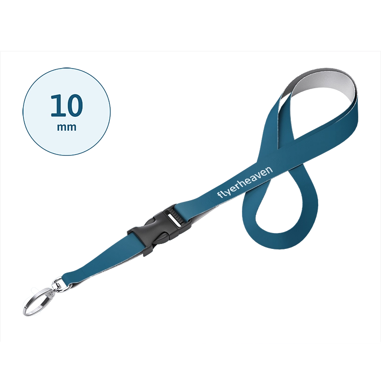 Lanyards mit Steckschnalle in 10mm breit Bedruckte Lanyards mit Steckschnalle in 10mm breit