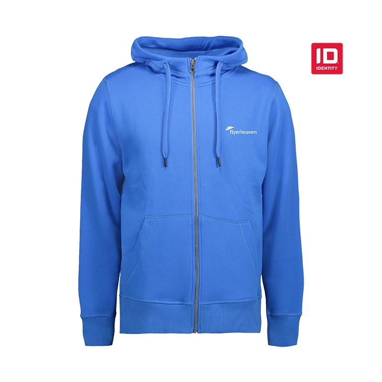 ID Identity Core Herren Sweatjacke azur Bedruckte ID Identity Core Herren Sweatjacke azur