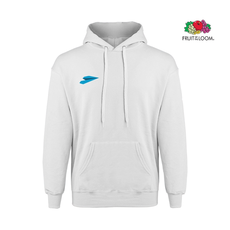 Fruit of the Loom Classic Herren Hoodie weiß Bedruckter Fruit of the Loom Classic Herren Hoodie weiß