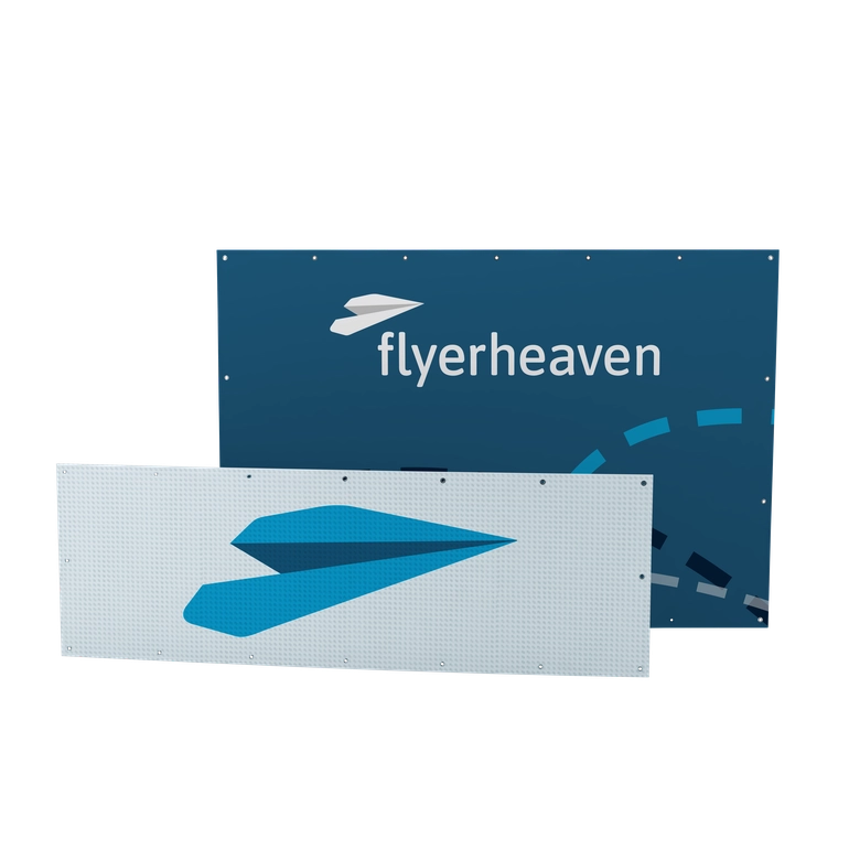 Bedruckte Banner und Planen in Standard Formaten