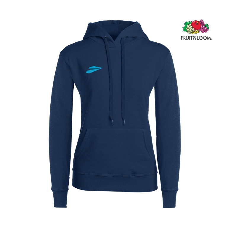Fruit of the Loom Classic Damen Hoodie navy Bedruckter Fruit of the Loom Classic Damen Hoodie navy