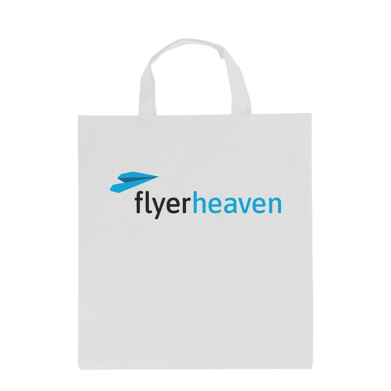 Non Woven Taschen in weiss Bedruckte Non Woven Taschen in weiss