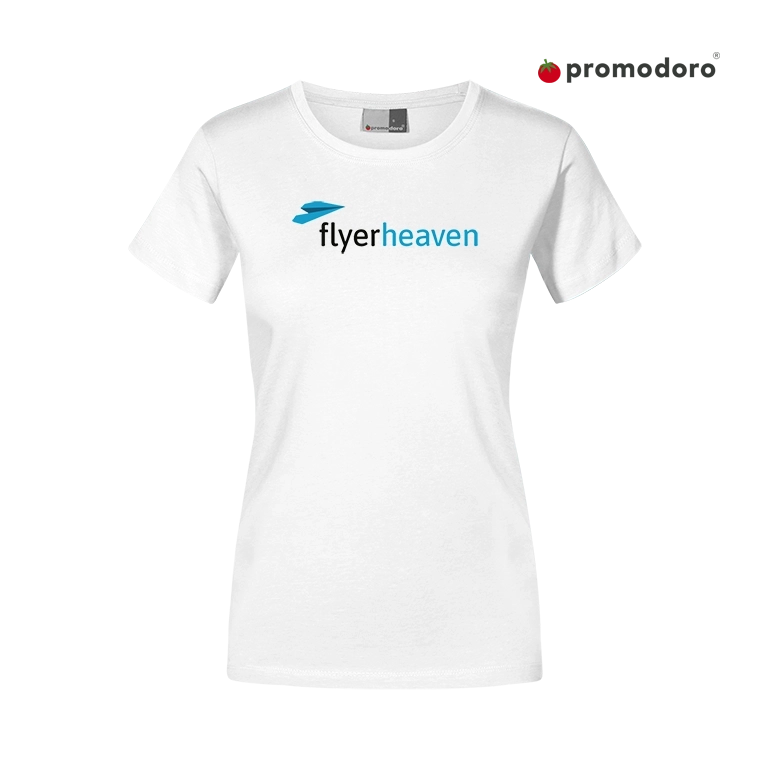Tshirt Pomodoro Slim Fit Damen in weiss Bedrucktes Tshirt Pomodoro Slim Fit Damen in weiss