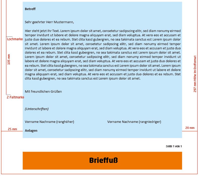 Geschaftsbrief Richtig Gestalten Flyerheaven De