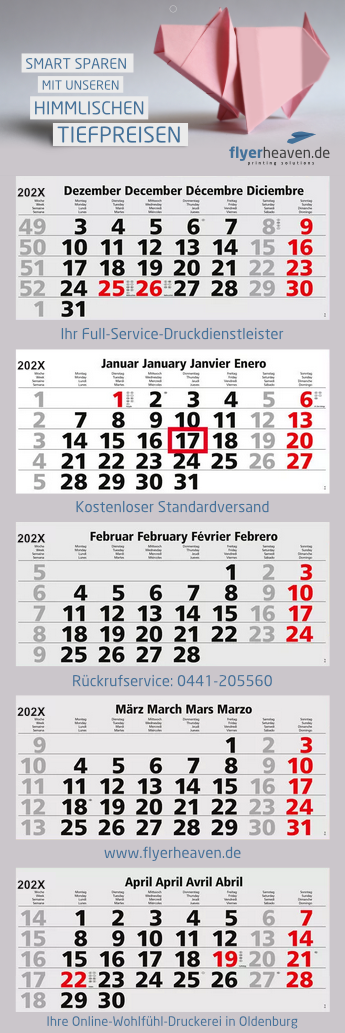 5-Monats-Blockkalender Penta Light 5 5-Monats-Blockkalender Penta Light 5