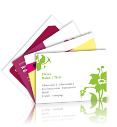 Aktionsvisitenkarte inkl. Design