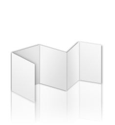 Folder A7, 10-Seitig, Parallelfalz