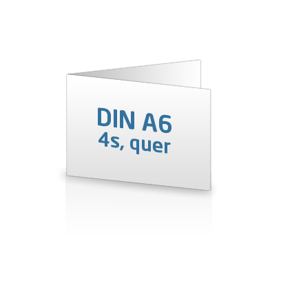 Folder DIN A6, 4-Seitig, quer